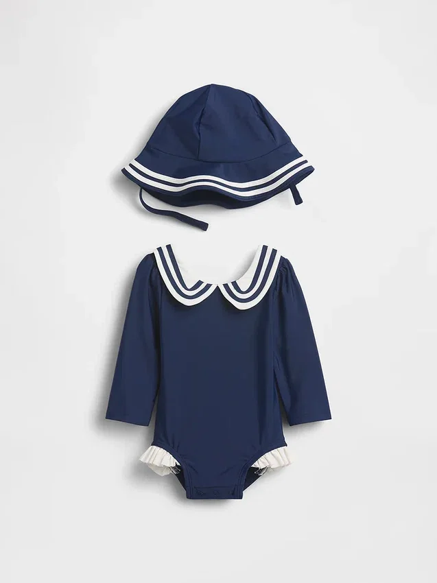 Baby Sailor Rash Guard-badesett