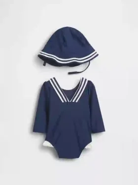 Baby Sailor Rash Guard-badesett