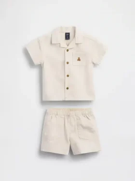 Baby-sett med lommeskjorte