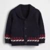 Baby-sjalcardigan i nautisk stil