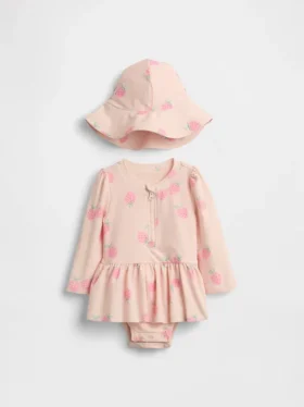 Baby Strawberry Rash Guard-badesett