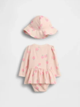 Baby Strawberry Rash Guard-badesett