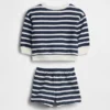 Baby Vintagesoft Bear Stripe-sweatsett