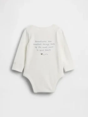 Baby Winnie the Pooh-body i økologisk bomull