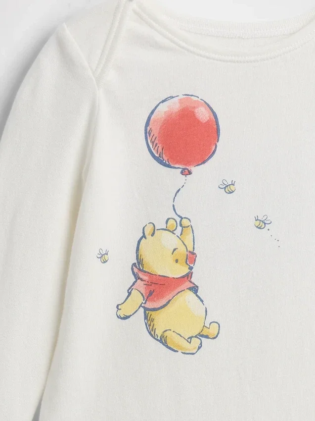 Baby Winnie the Pooh-body i økologisk bomull