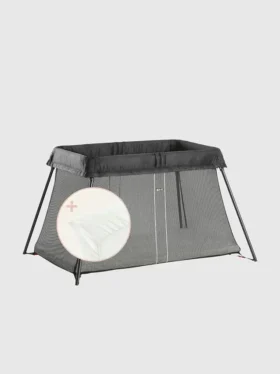 Babybjörn reiseseng Light og laken-pakke