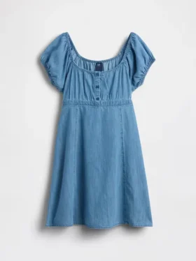 Babydoll-kjoler i denim for barn