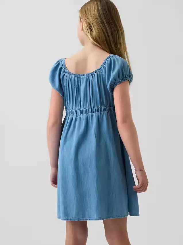 Babydoll-kjoler i denim for barn