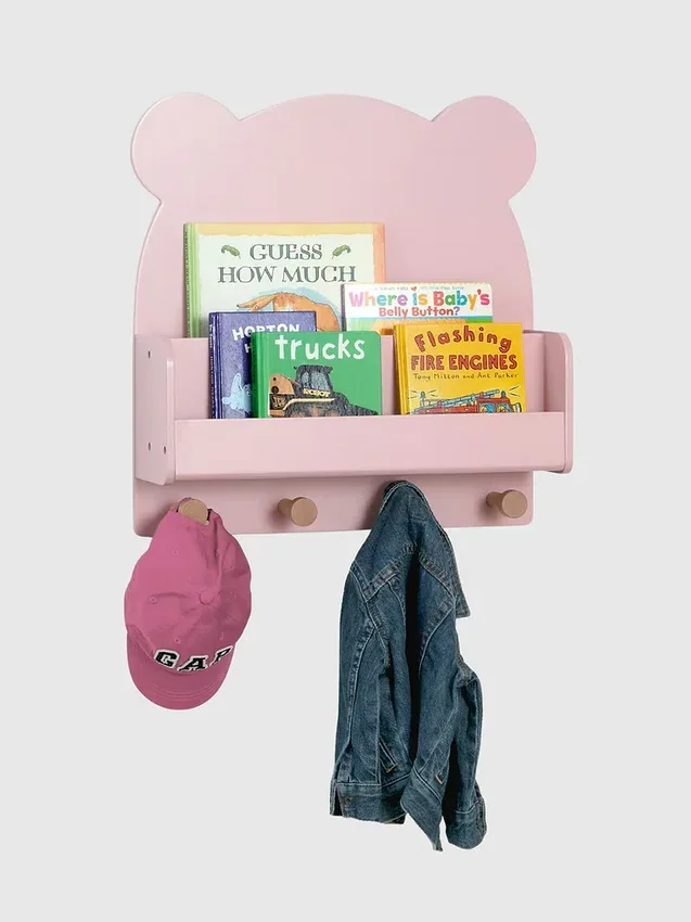 babyGap Brannan Bear vegghylle med 4 kroker