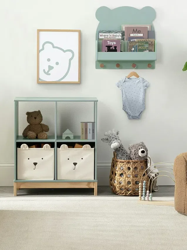 babyGap Brannan Bear vegghylle med 4 kroker