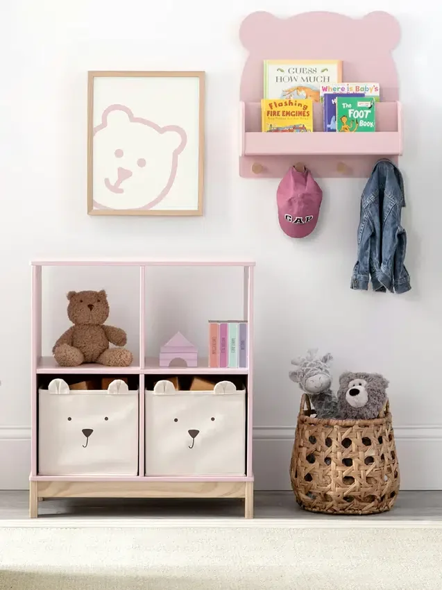 babyGap Brannan Bear vegghylle med 4 kroker