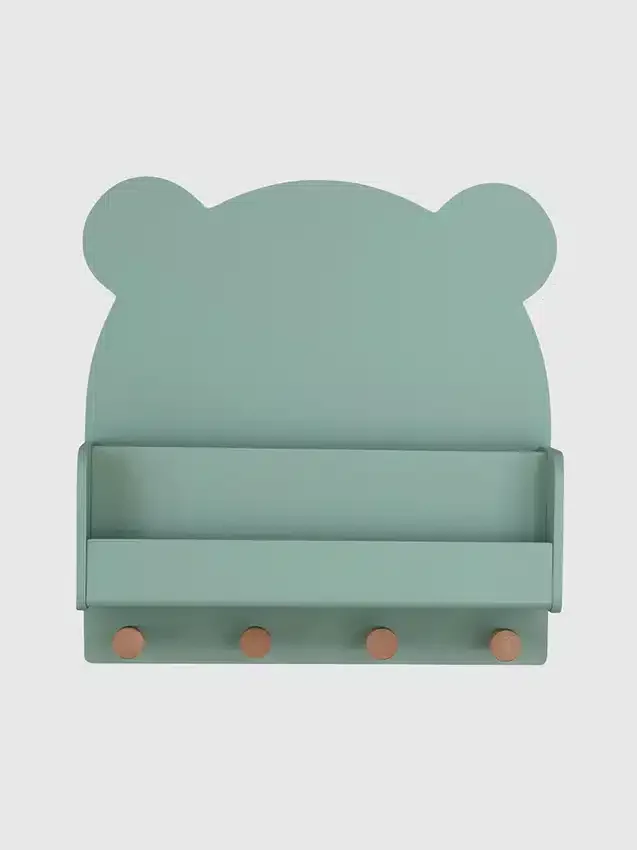 babyGap Brannan Bear vegghylle med 4 kroker