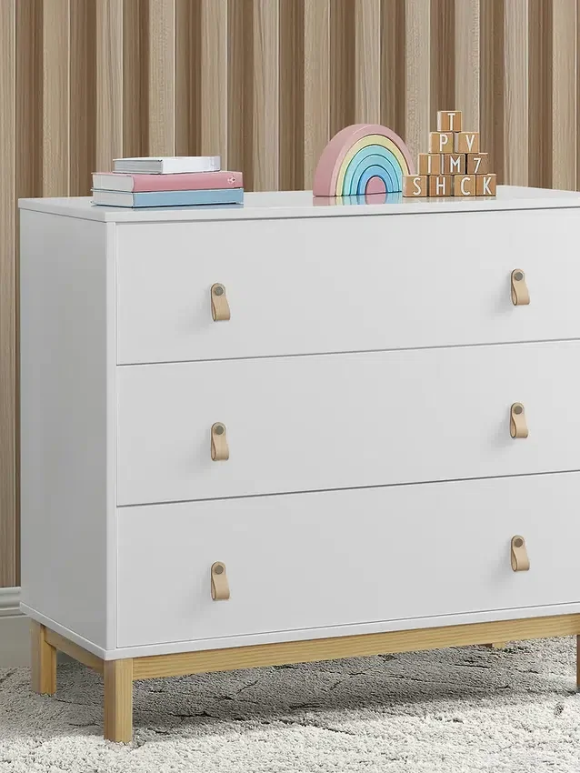 babyGap Legacy kommode med 3 skuffer, skinnhåndtak og sammenkoblede skuffer