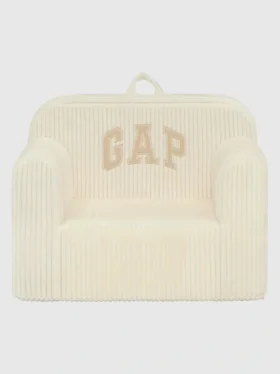babyGap ribbet velour-skumstol med logo