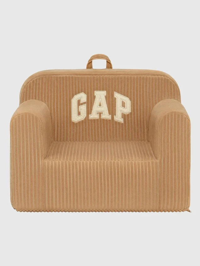 babyGap ribbet velour-skumstol med logo