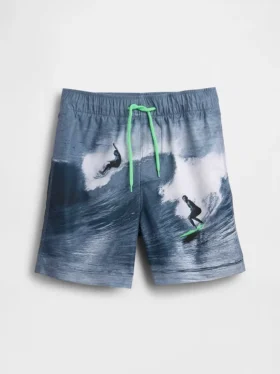 Badeshorts for barn, 5", resirkulert