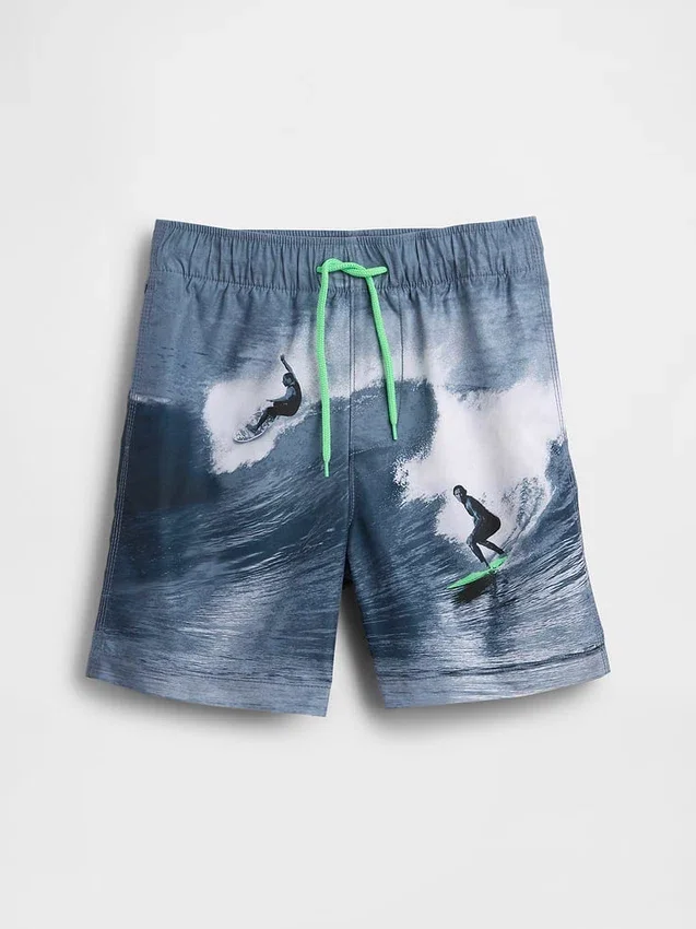 Badeshorts for barn, 5", resirkulert