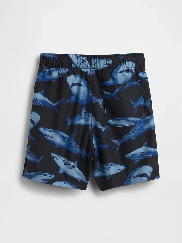 Badeshorts for barn, 5", resirkulert