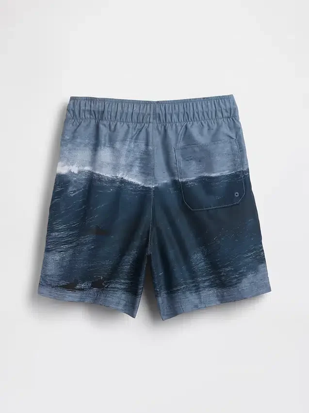 Badeshorts for barn, 5", resirkulert