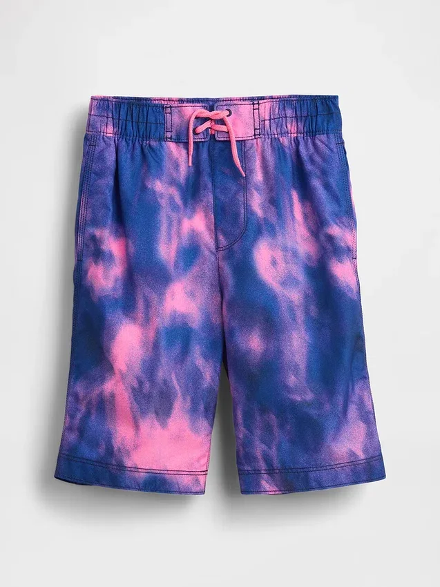 Badeshorts for barn, 8", resirkulert