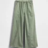 Baggy-bukser i twill for barn