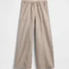 Baggy-bukser i twill for barn