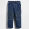 Baggy Carpenter-jeans med elastisk linning for Baby og Småbarn