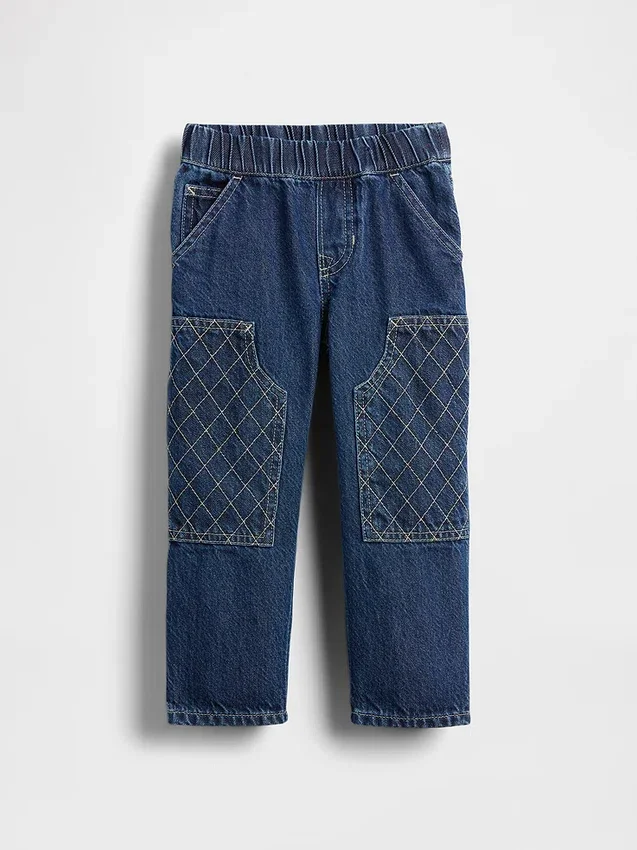 Baggy Carpenter-jeans med elastisk linning for Baby og Småbarn