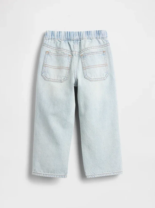 Baggy Carpenter-jeans med elastisk linning for Baby og Småbarn