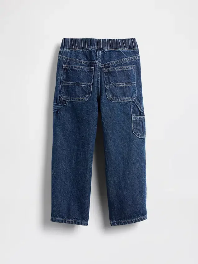 Baggy Carpenter-jeans med elastisk linning for Baby og Småbarn