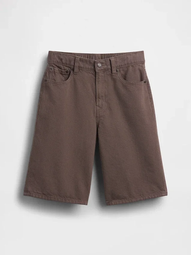 Baggy denim shorts for barn
