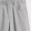 Baggy-Jeans for barn med lav midje, sløyfe og splittet kant