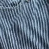 Baggy-Jeans i ultramyk denim med striper og middels høy midje