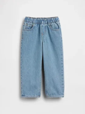 Baggy-jeans med elastisk linning for Baby og Småbarn