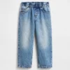Baggy-jeans med elastisk linning for Baby og Småbarn
