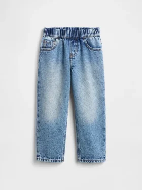 Baggy-jeans med elastisk linning for Baby og Småbarn