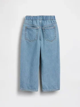 Baggy-jeans med elastisk linning for Baby og Småbarn