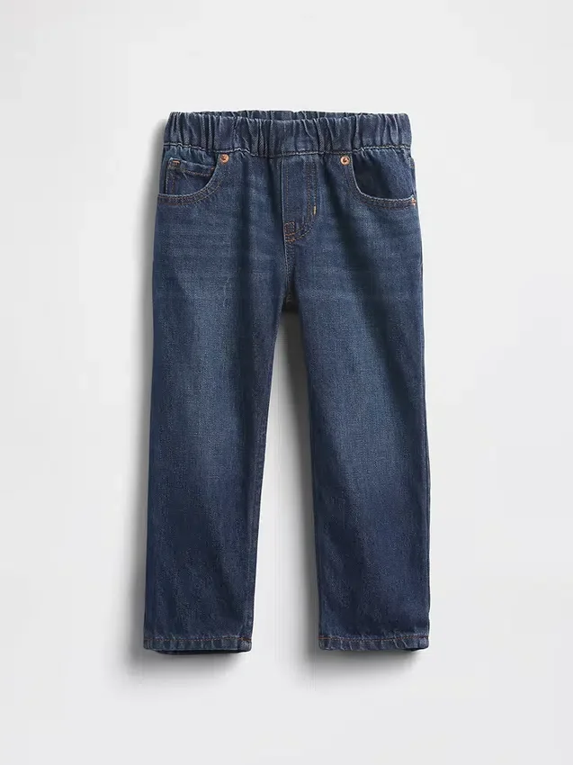 Baggy-jeans med elastisk linning for Baby og Småbarn