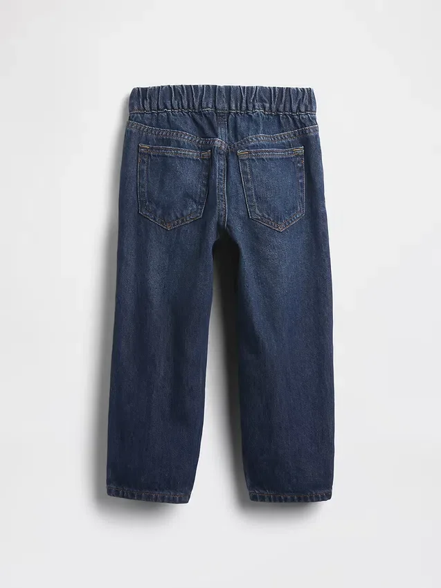 Baggy-jeans med elastisk linning for Baby og Småbarn