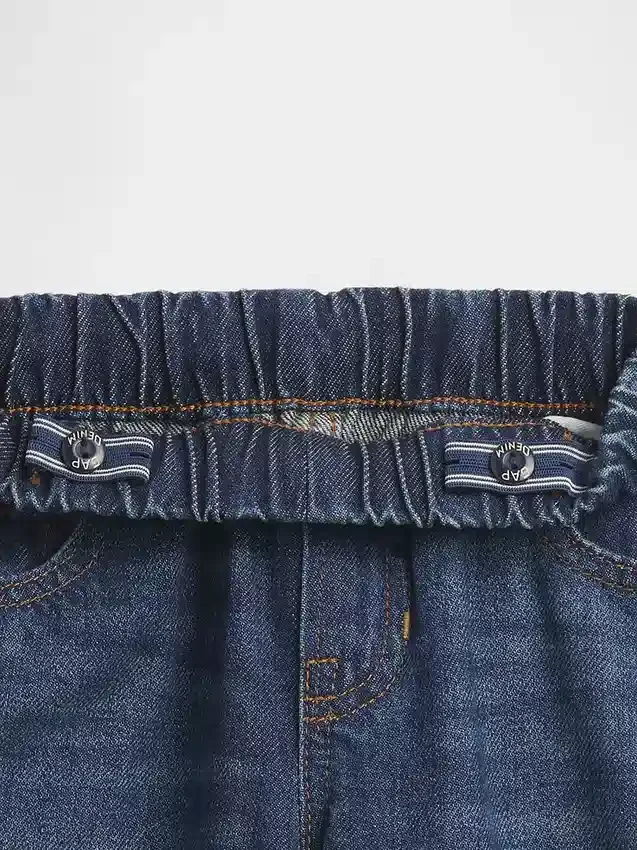 Baggy-jeans med elastisk linning for Baby og Småbarn