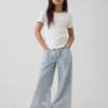 Baggy-Jeans med lav midje for barn