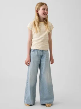 Baggy-Jeans med lav midje for barn