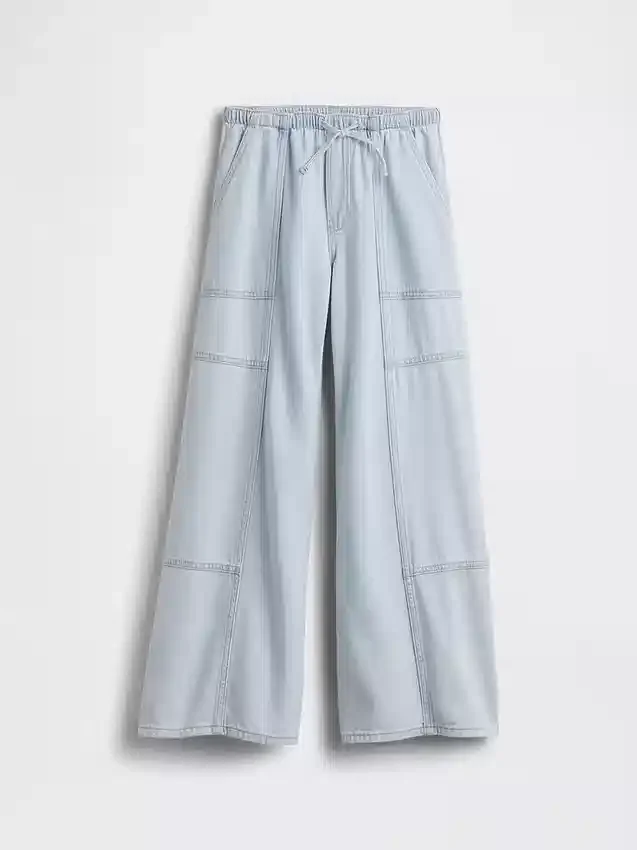 Baggy-Jeans med lav midje for barn