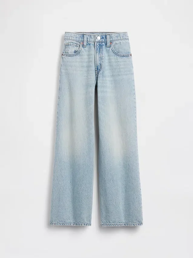 Baggy-Jeans med lav midje for barn