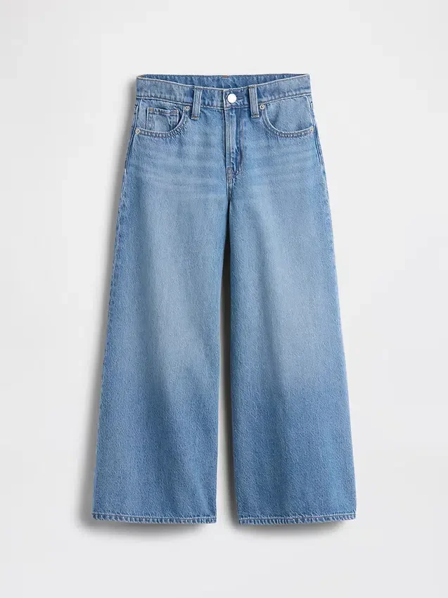 Baggy-Jeans med lav midje for barn