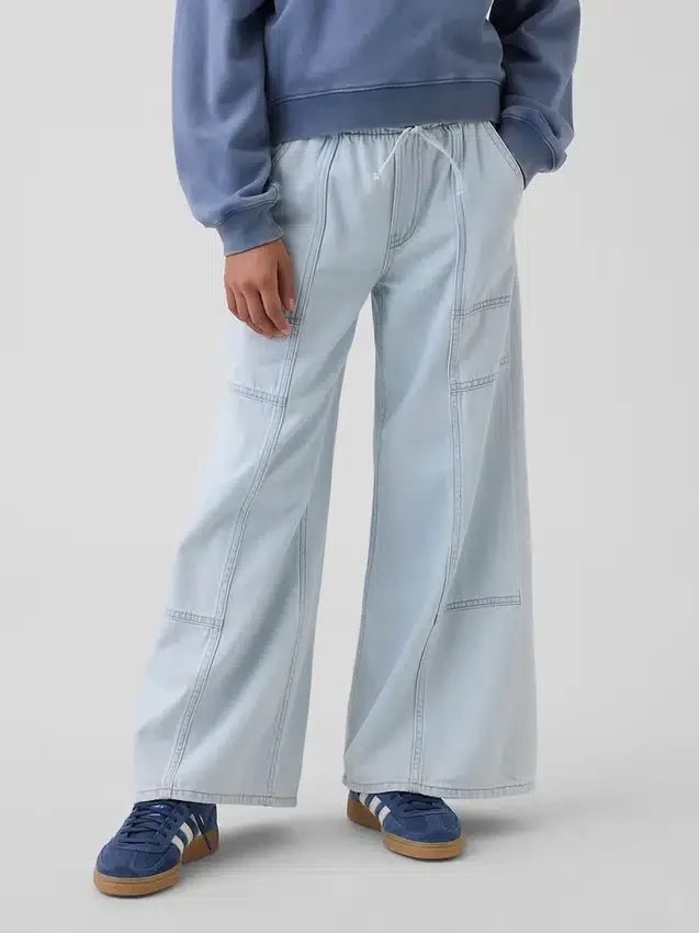 Baggy-Jeans med lav midje for barn