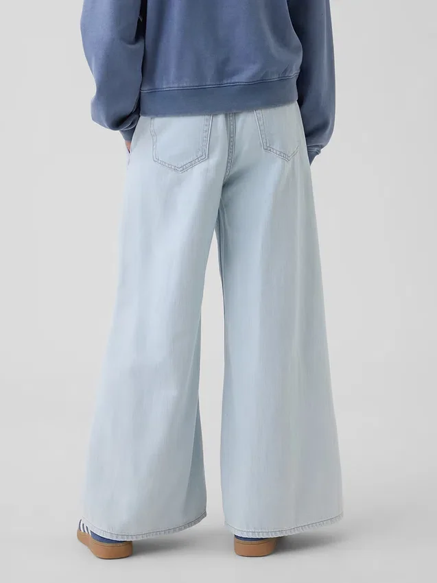 Baggy-Jeans med lav midje for barn
