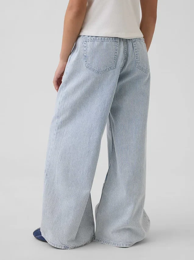 Baggy-Jeans med lav midje for barn