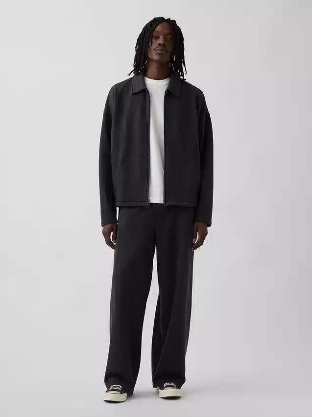 Baggy joggebukse i tykk bomullsblanding for voksne