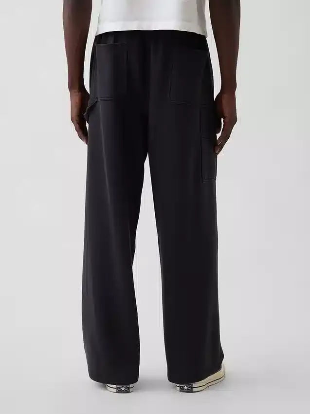 Baggy joggebukse i tykk bomullsblanding for voksne